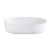 Cosmo 500mm Matte White Pill Ceramic Above Counter Basin